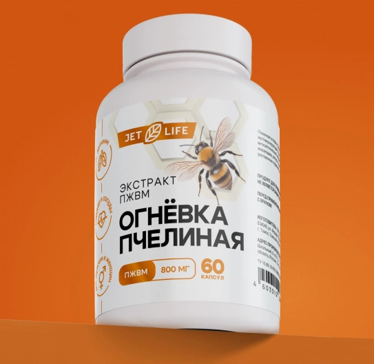 Огнёвка пчелиная, ПЖВМ в капсулах 60 шт Огнёвка пчелиная, ПЖВМ в капсулах 60 шт
